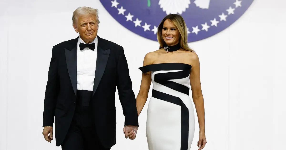 Photo of Donald and Melania Trump.