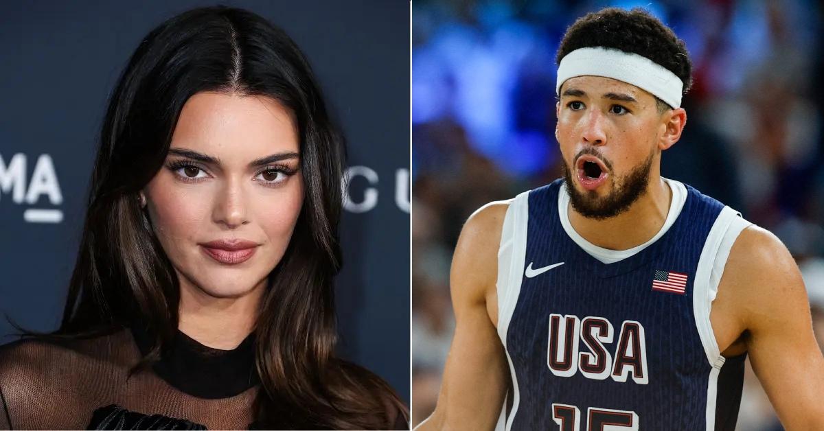 Composite photo of Kendall Jenner and Devin Booker