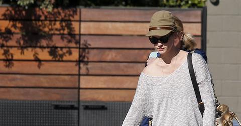January Jones Goes to Lunch with Son Xander Jones and Mom