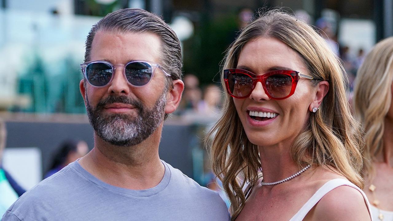 photo of Donald Trump Jr. and Bettina Anderson wed in May.