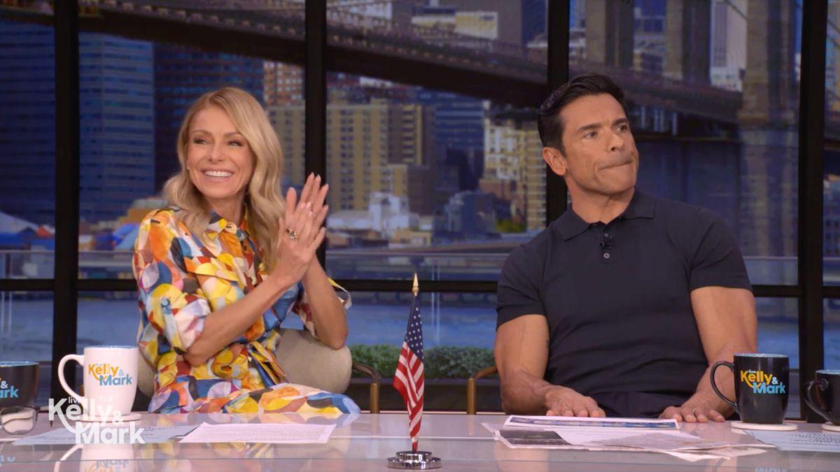 Image of Kelly Ripa gushed over her first-ever experience at the Tony Awards with Mark Consuelos.