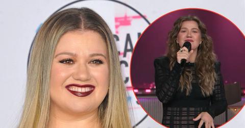 split photo of Kelly Clarkson
