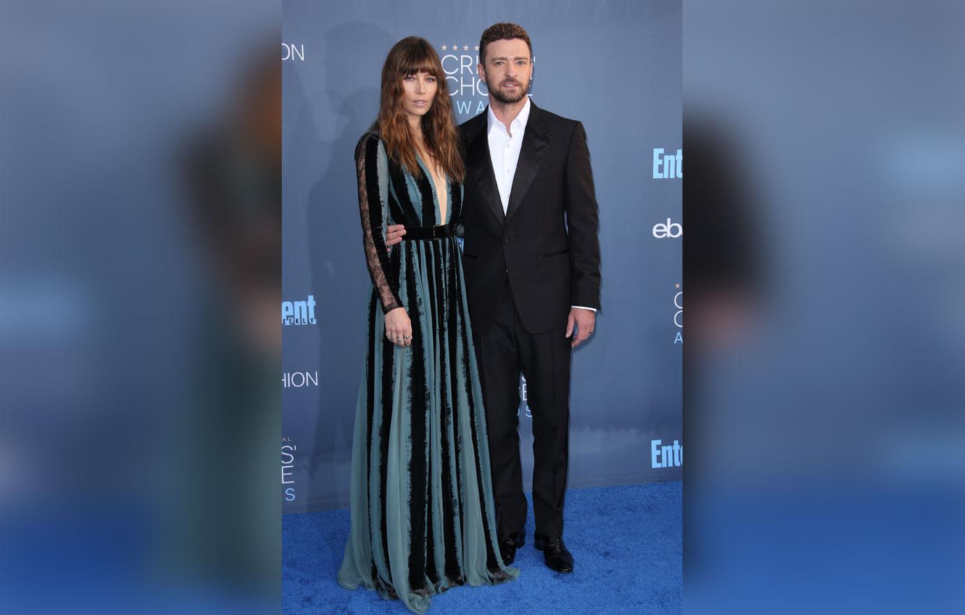 Justin Timberlake And Jessica Biel On Red Carpet