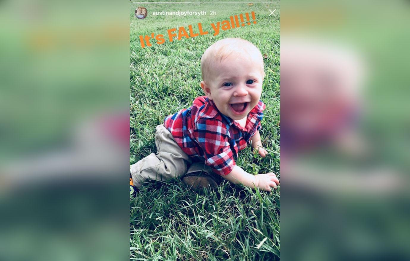 Joy anna duggar son gideon fall plaid pic 02