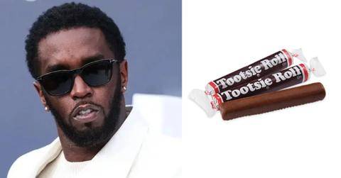 Photo of Sean 'Diddy' Combs; picture of Tootsie Rolls