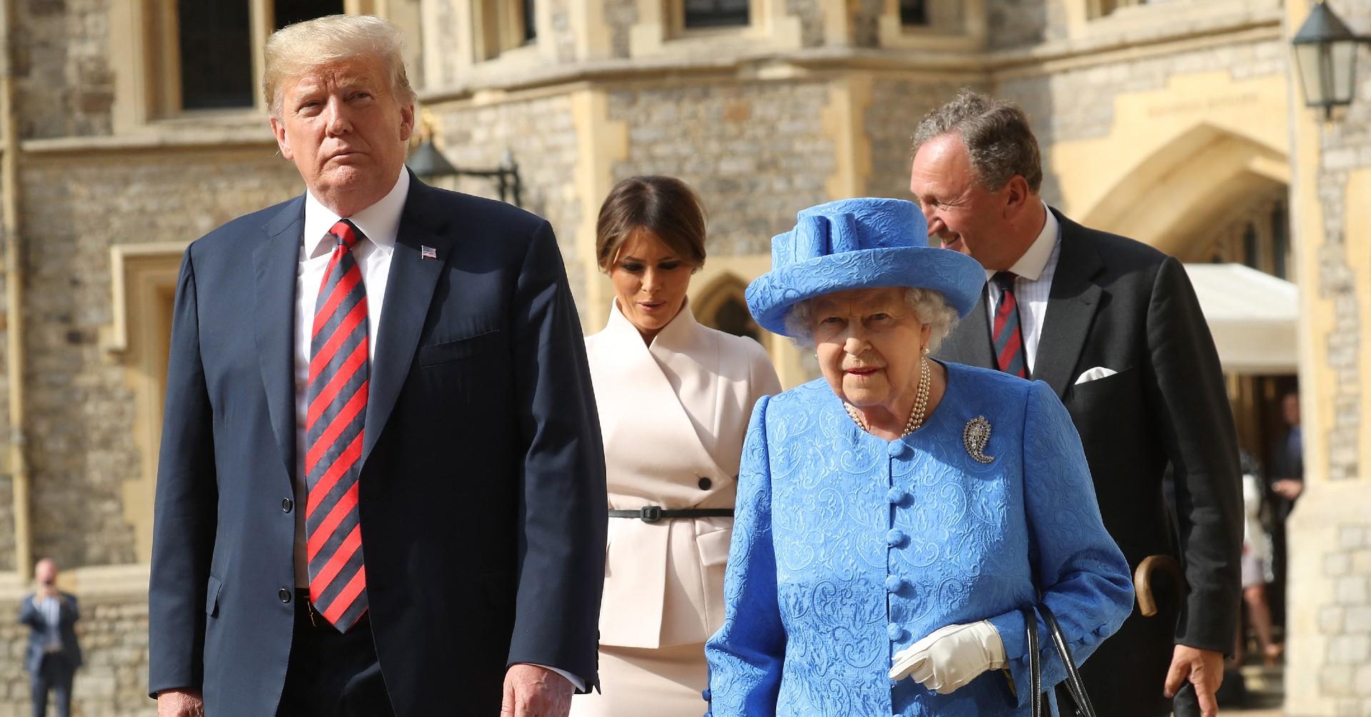 queen elizabeth ii annoyed donald trump  uk visit