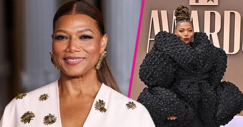 Split photo of Queen Latifah