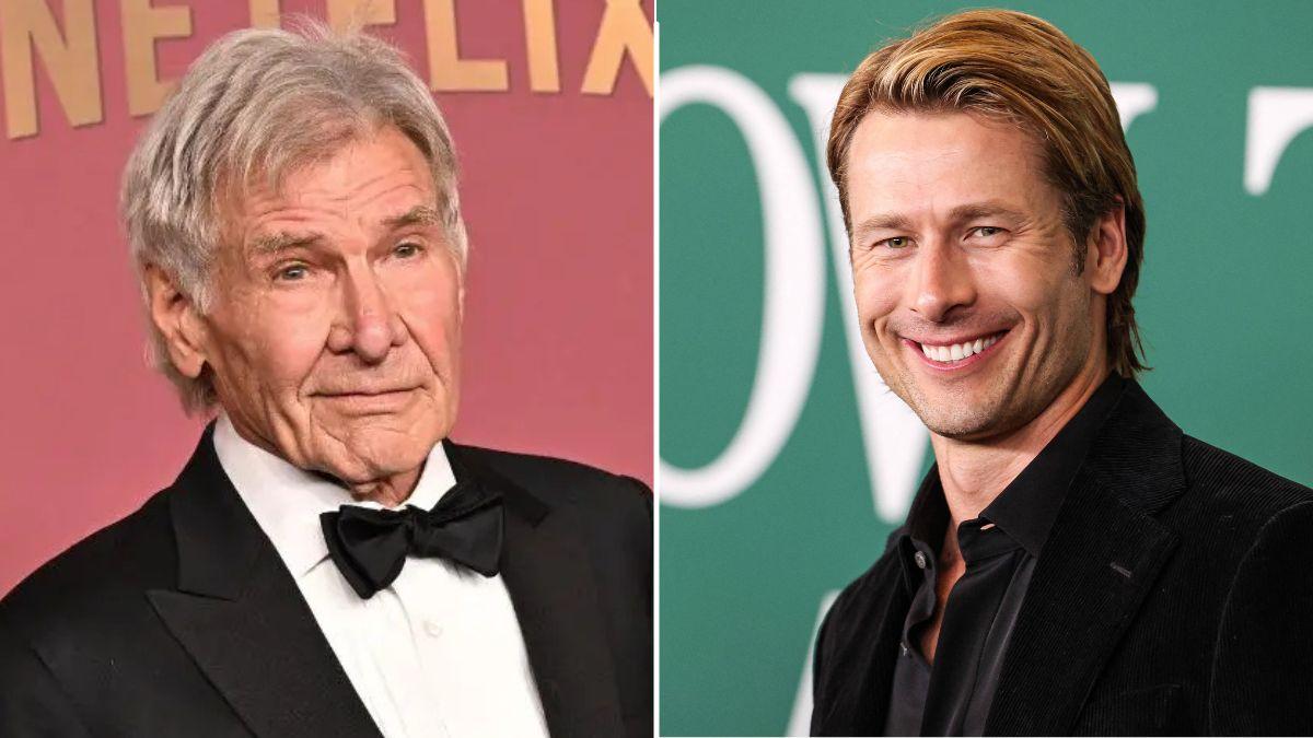 Photo of Glen Powell joked that he was the fan who yelled the NSFW confession at Harrison Ford.