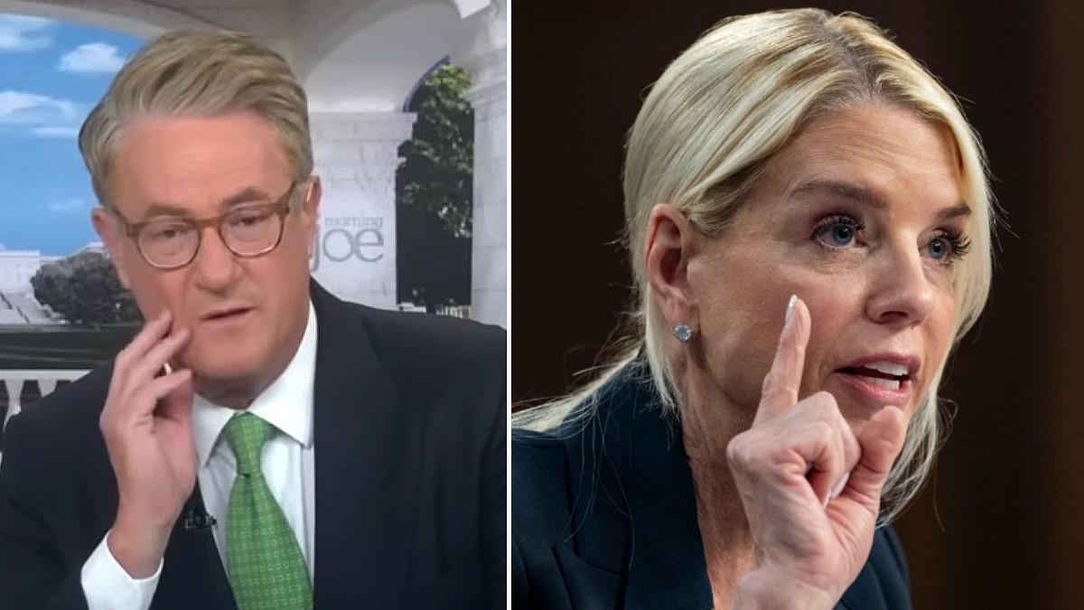 split of Joe Scarborough and Pam Bondi. 