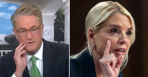 split of Joe Scarborough and Pam Bondi.
