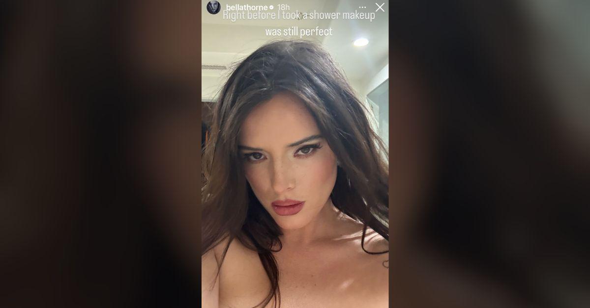 Topless Bella Thorne Showers With Makeup After Paris Hilton's Party