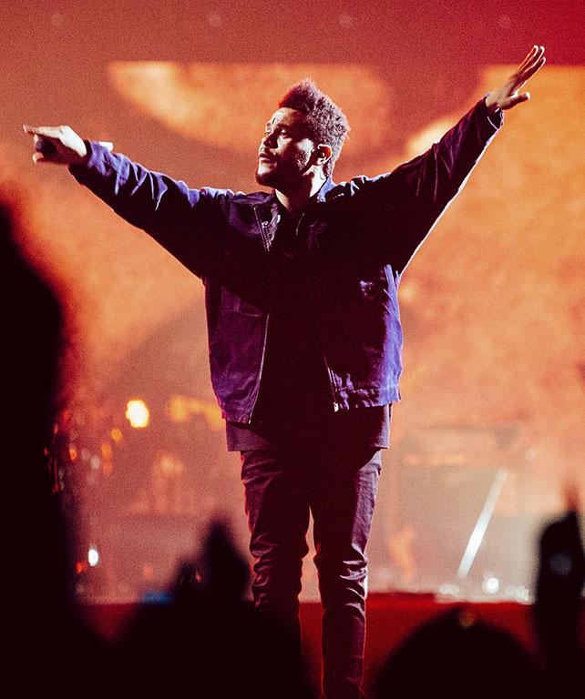 The Weeknd takes the stage at the Barclaycard Arena