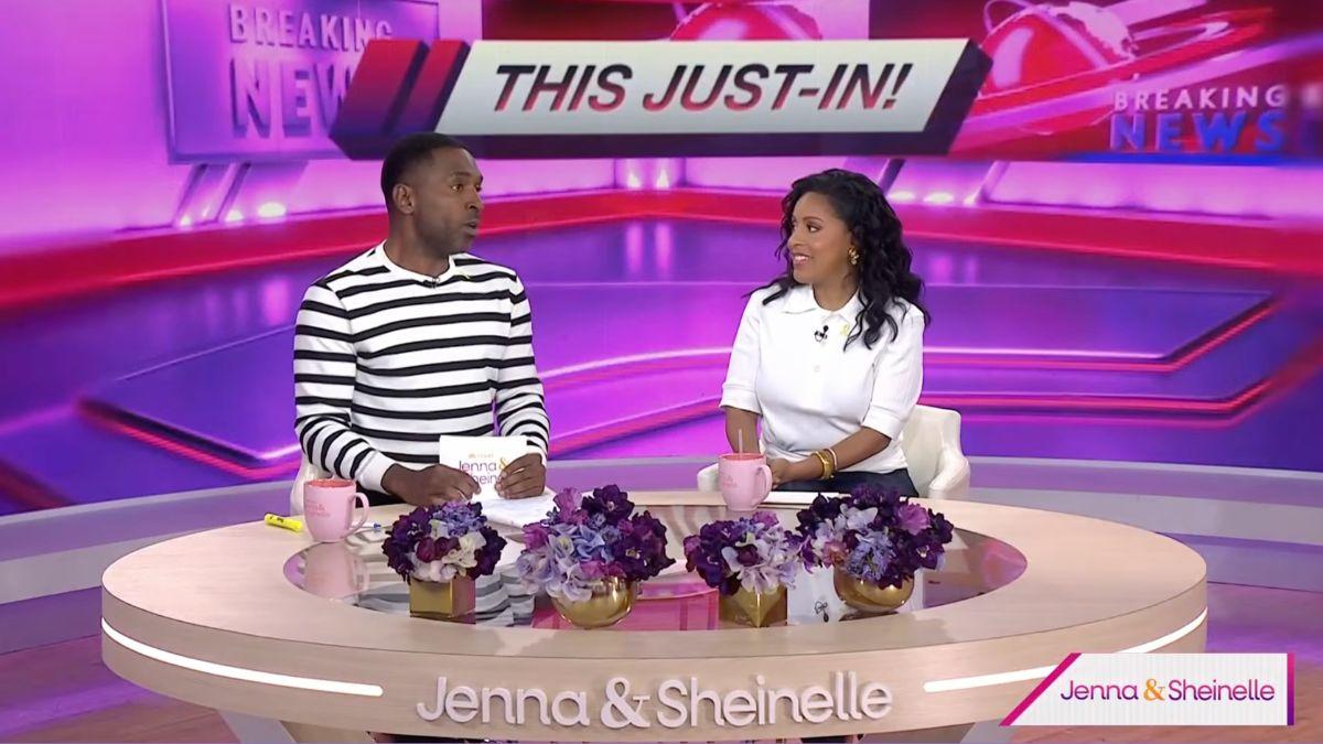 Image of Sheinelle Jones instructed Oprah Winfrey to 'keep on being outside.'