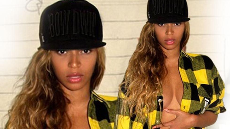 Beyonce braless boobs lean figure photos