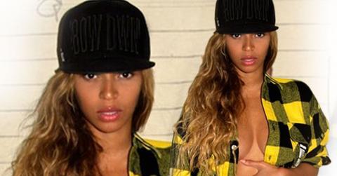 Beyonce braless boobs lean figure photos