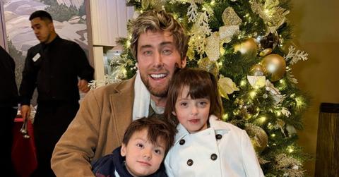 Photo of Lance Bass and his twins, Violet and Alexander.
