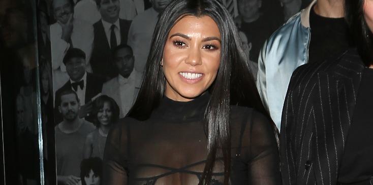 Kourtney kardashian sheer dress boobs exposed h