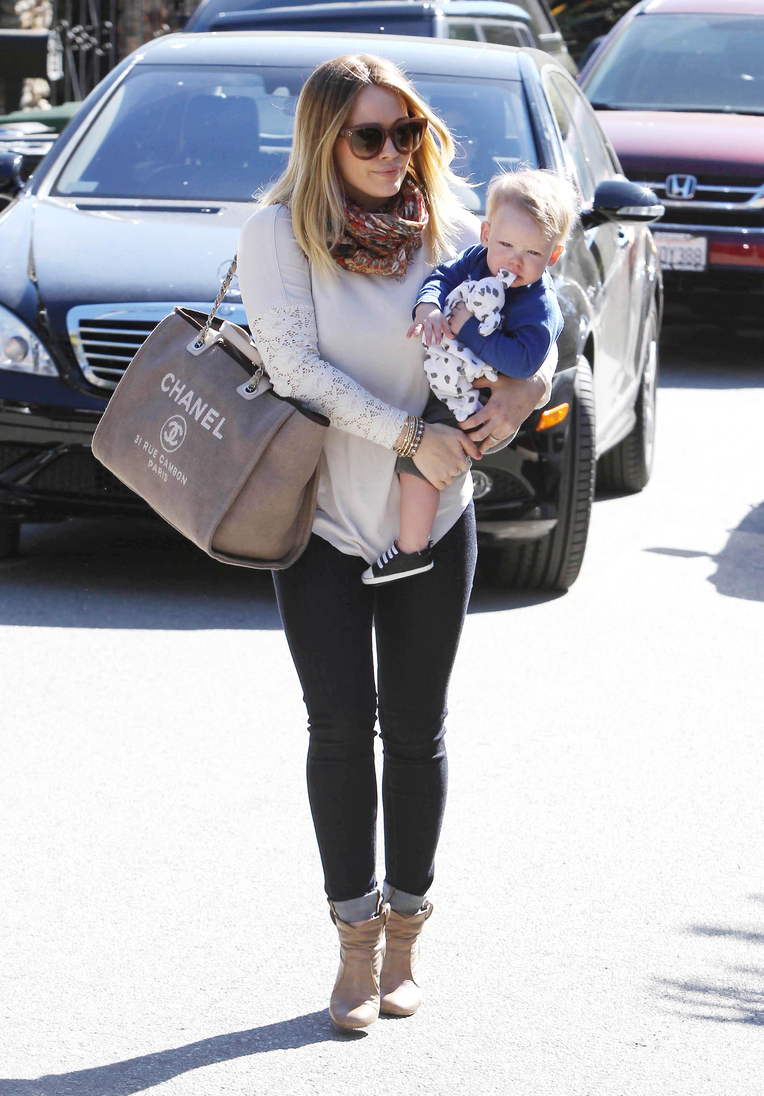 Hilary Duff & Son Luca