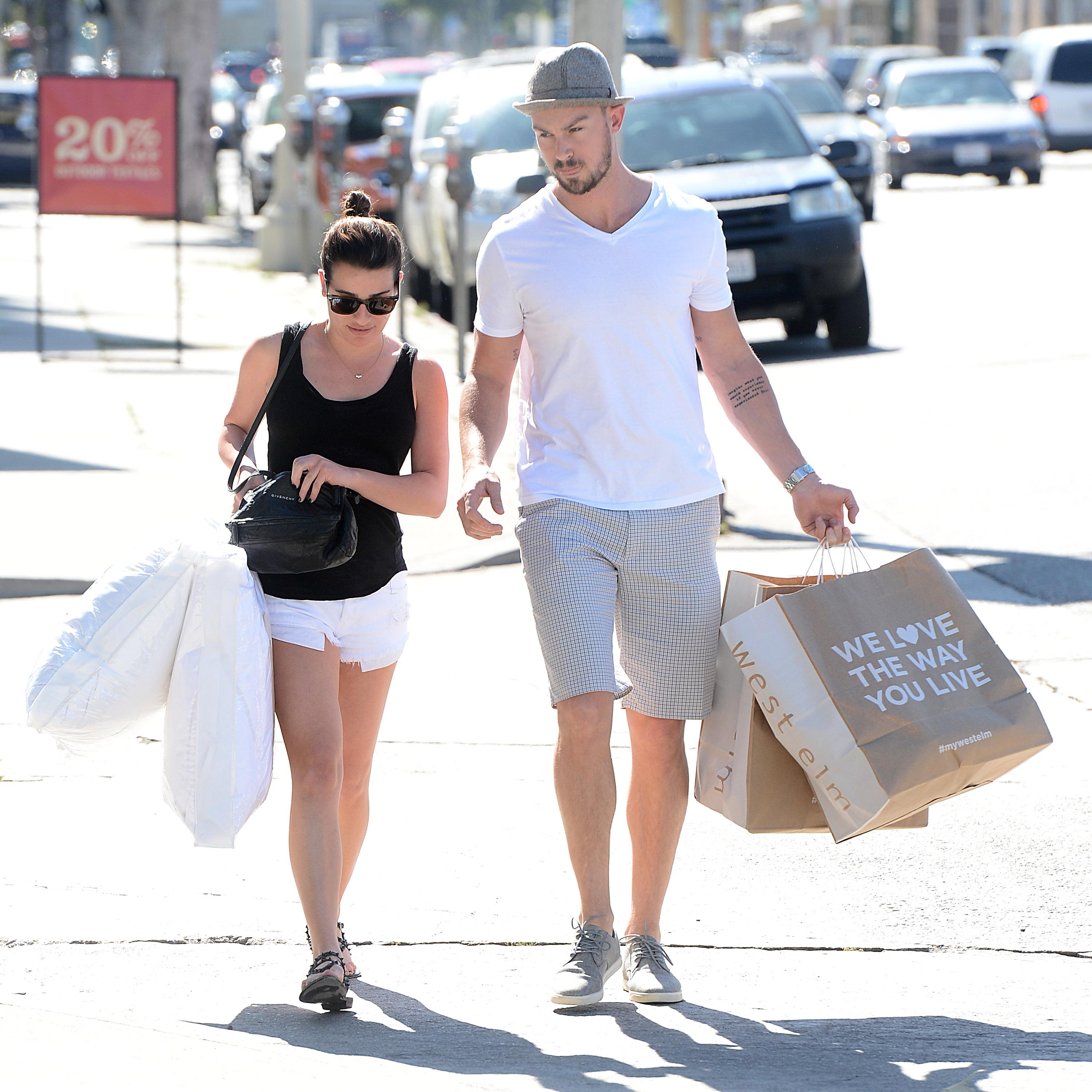 Lea Michele and Matthew Paetz Shop at West Elm