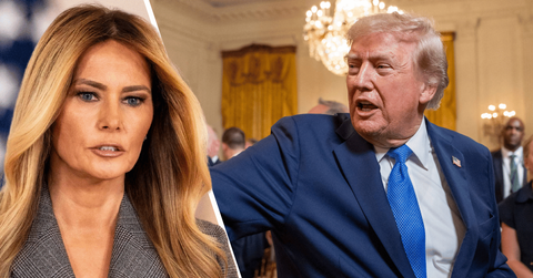 Composite photo of Melania Trump and Donald Trump.