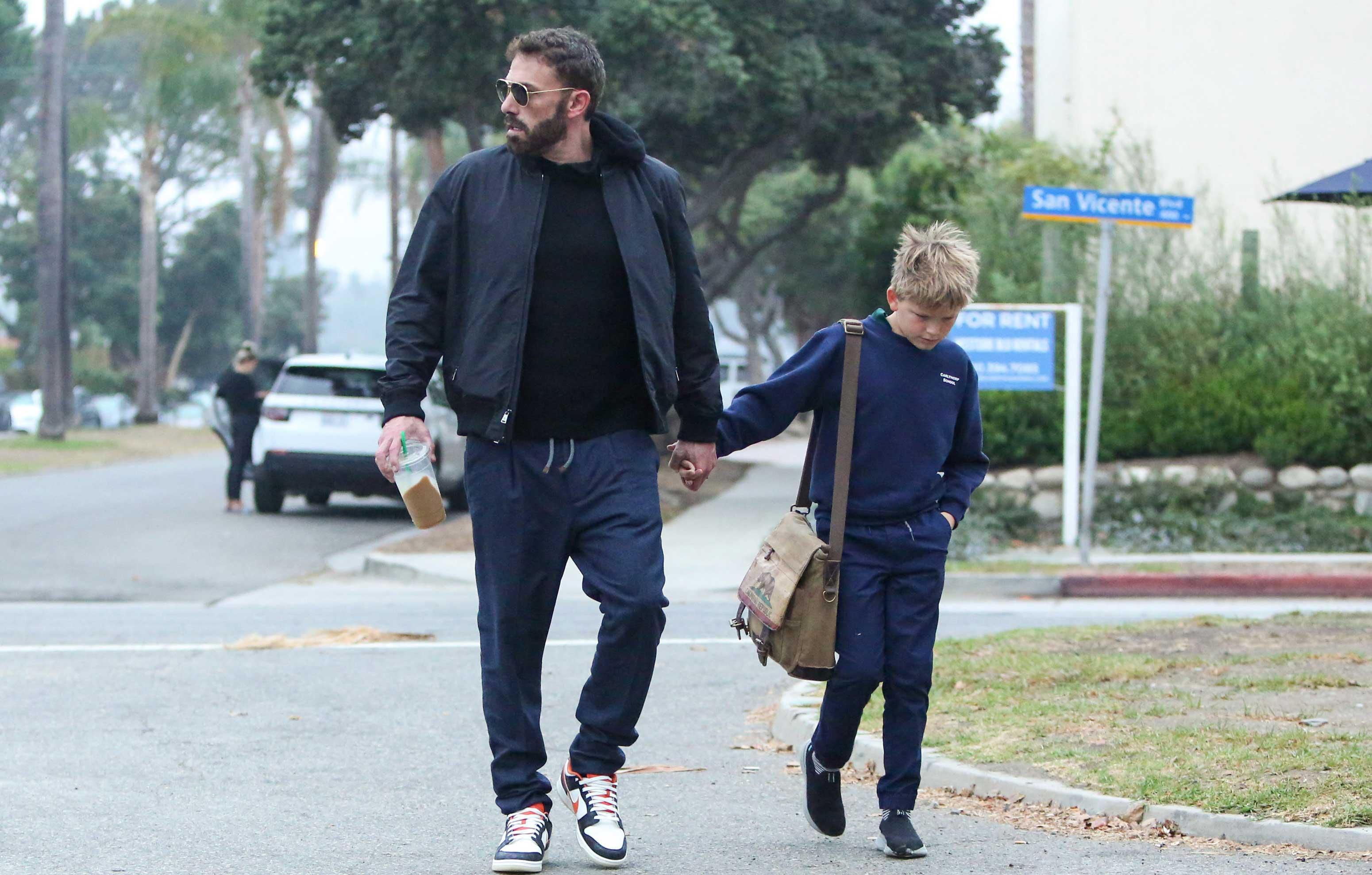 ben affleck takes son samuel for joy ride