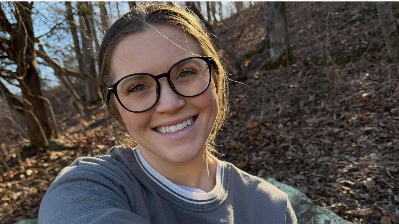 An image of Joy-Anna in the woods.