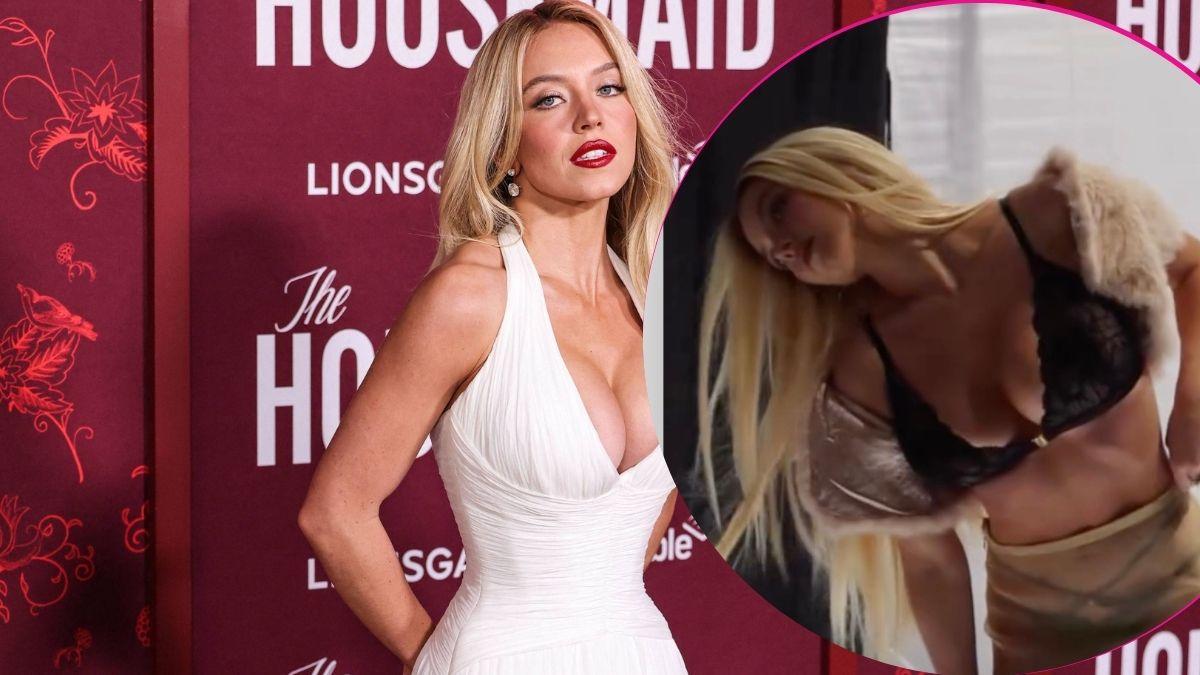 image and inset of Sydney sweeney 