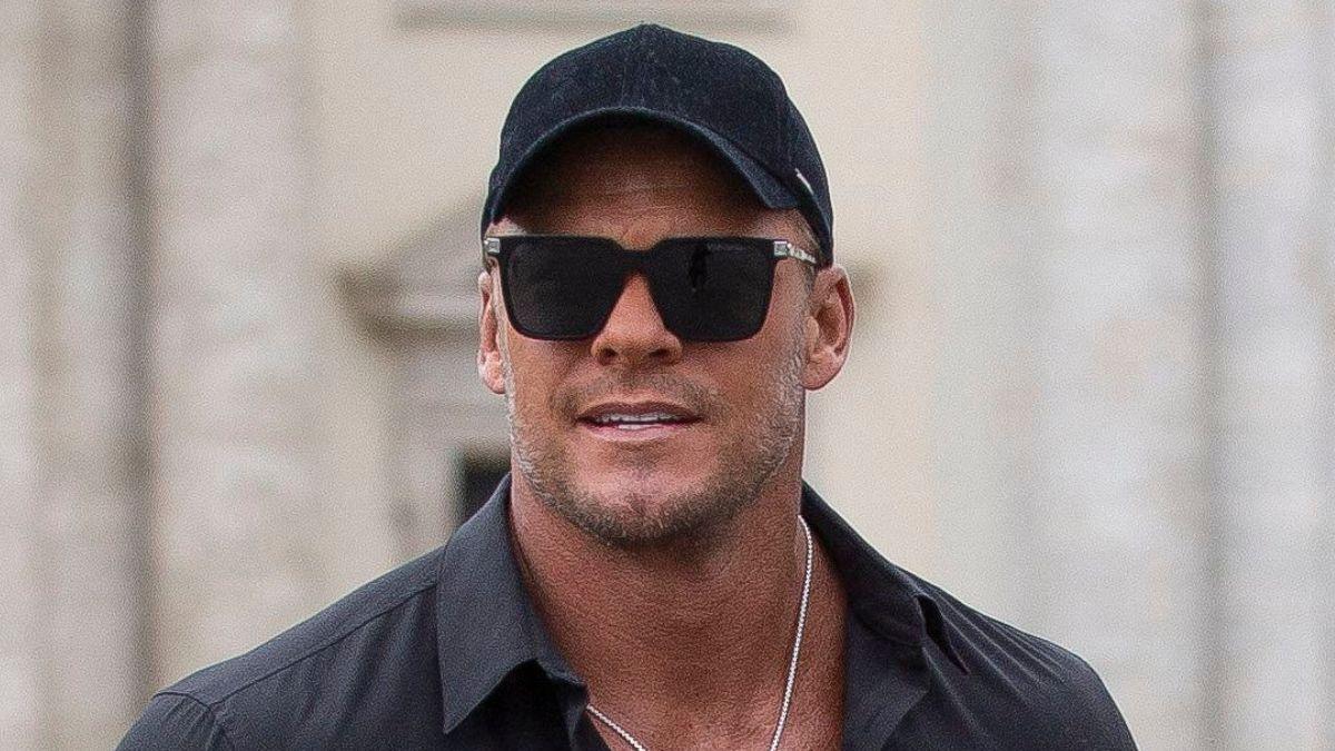 Image of Alan Ritchson was accused of punching his neighbor 'at least four times.'