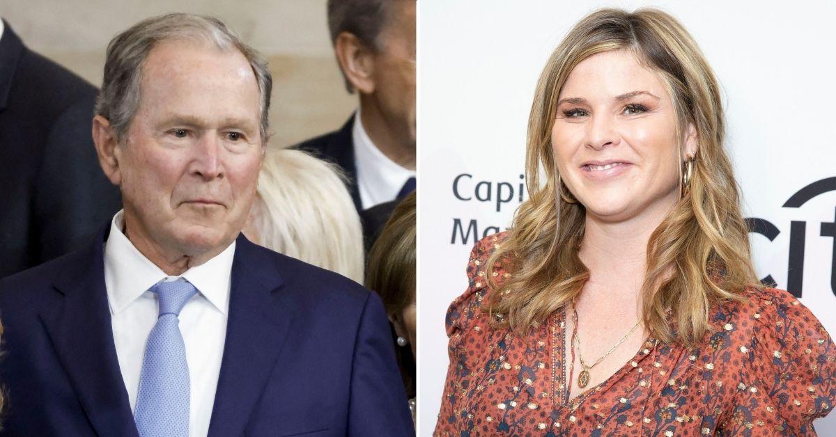 Photo of Jenna Bush Hager admitted she was surprised to see her father on Peyton Manning's show.