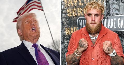 split of Donald Trump, Jake Paul.