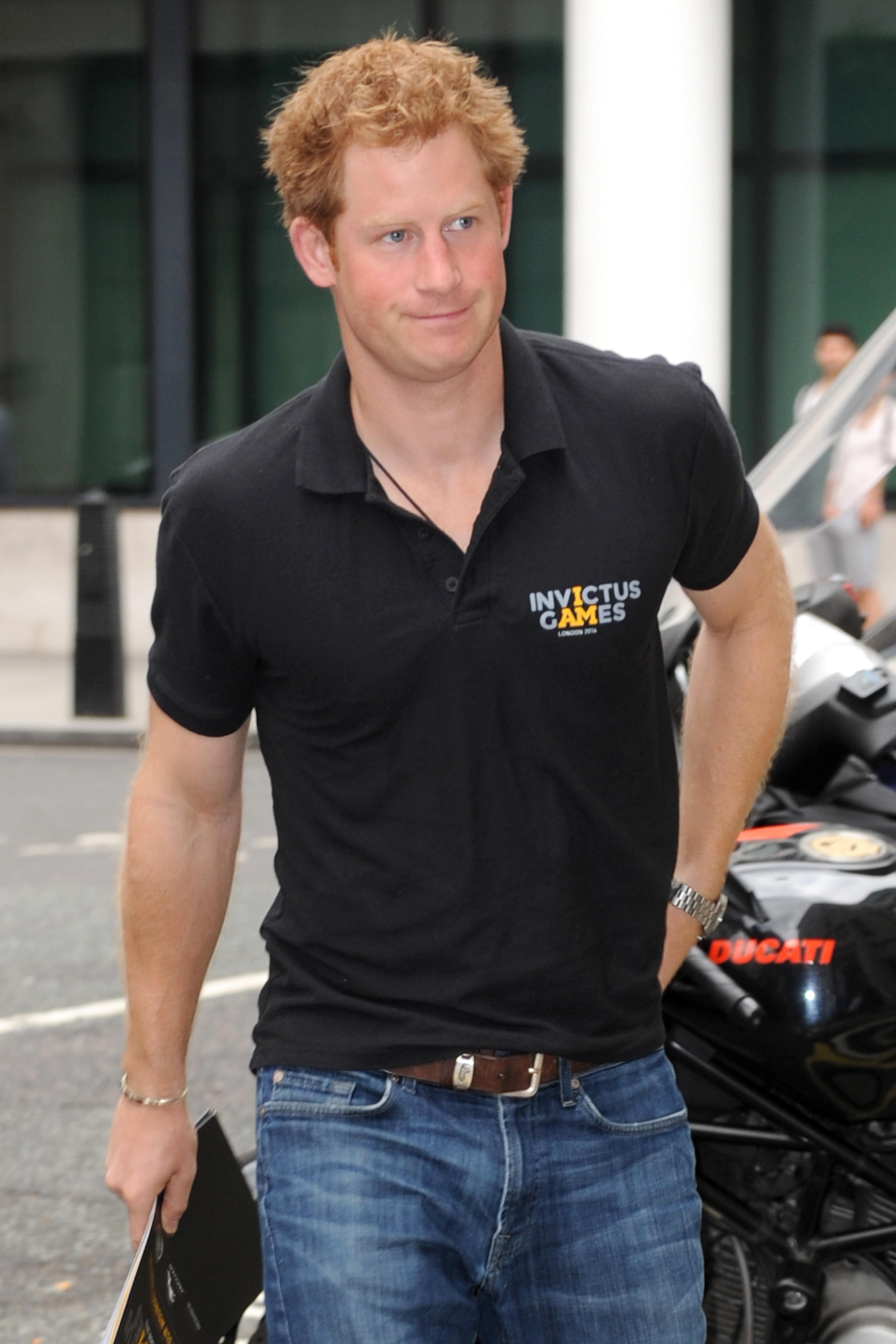 Prince Harry visits BBC Radio 2, talking about  the Invictus Games **USA ONLY**