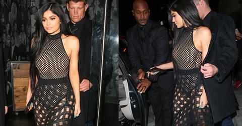 Kylie jenner wears see through outfit 01