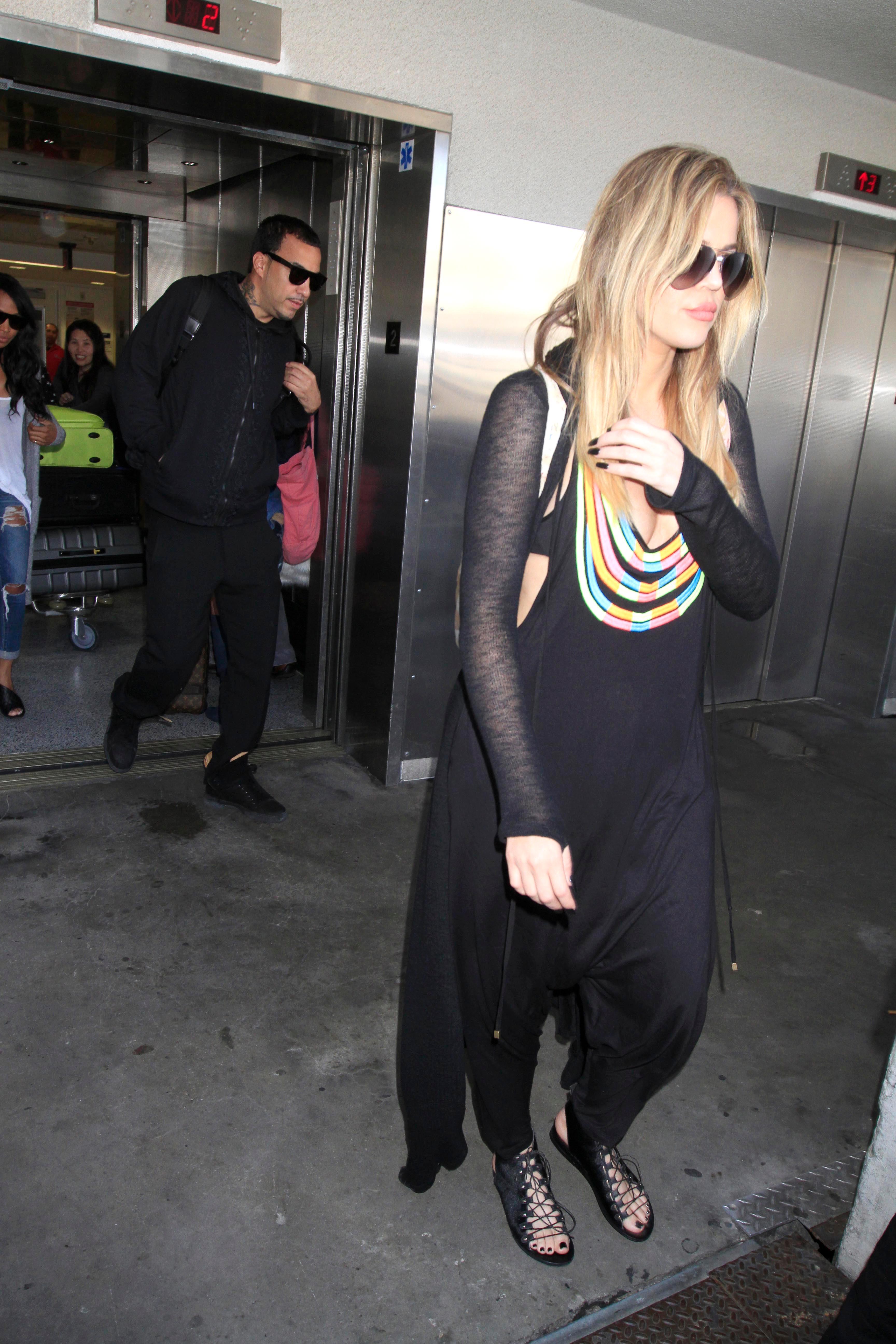 khloe kardashian french montana tyga concert