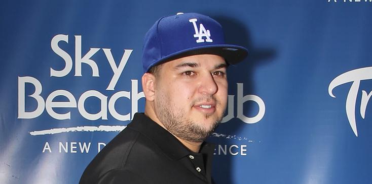 Rob Kardashian And Blac Chyna At Sky Beach Club