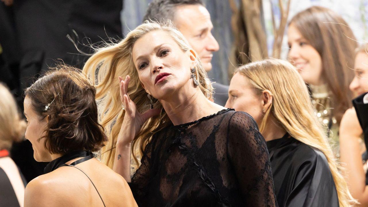 Image of Kate Moss faced criticism over her bikini shots.