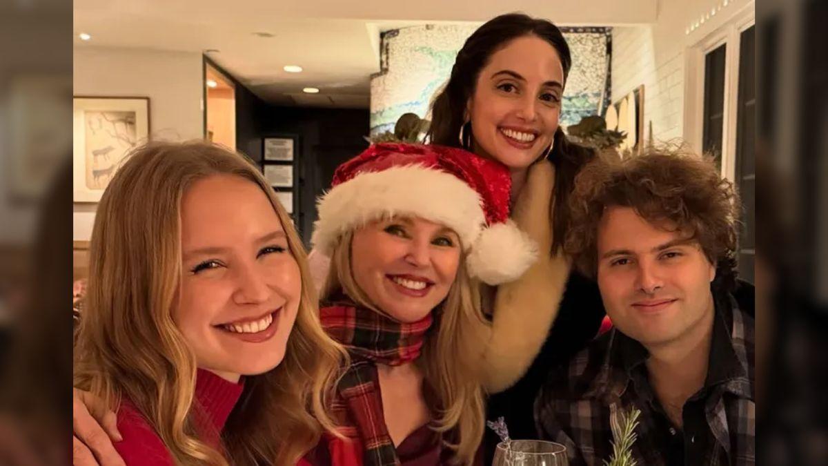 image of Christie Brinkley spent Christmas Eve with her three kids.