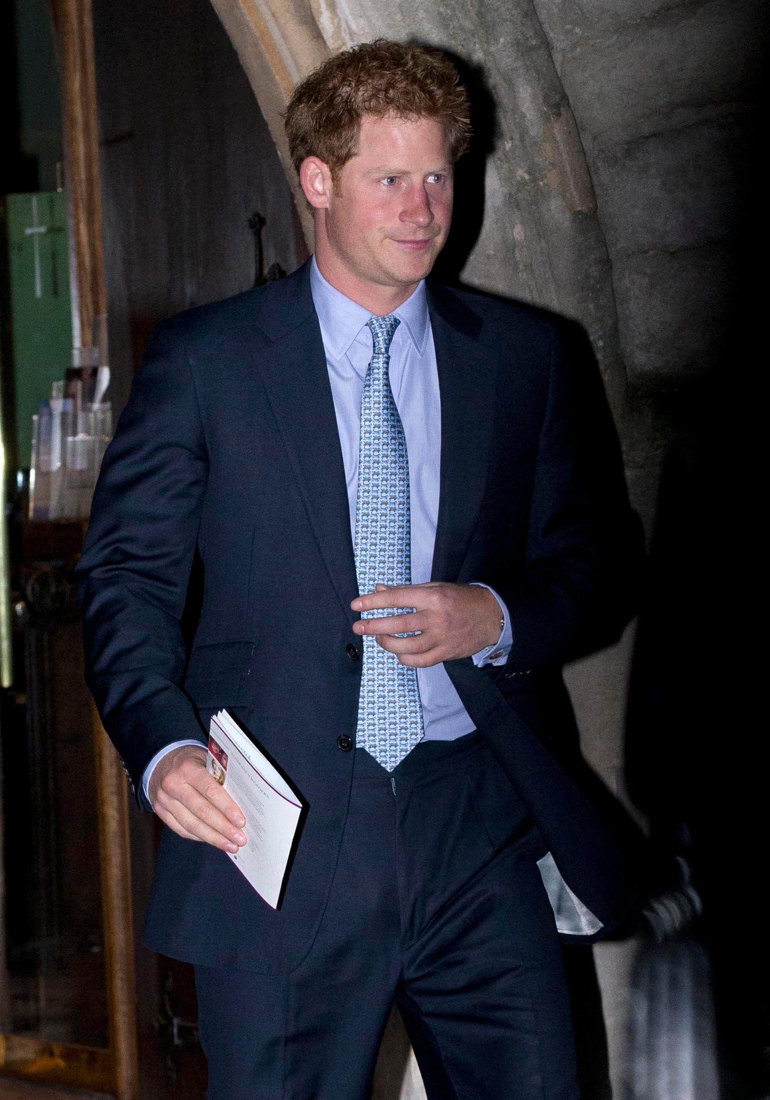 Prince Harry attended the inaugural Sentebale Christmas Carol Service on December 11, 2014 at St Mary, The Boltons, London