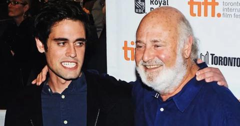 Photo of Nick Reiner and Rob Reiner.