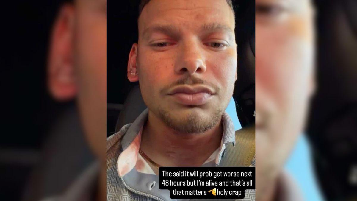 Image of Kane Brown stated being 'alive' is 'all that matters' after escaping death from a freak golf accident.