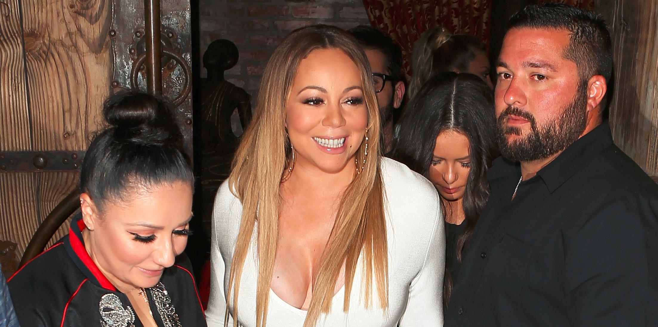 Mariah Carey leaving TAO in Hollywood