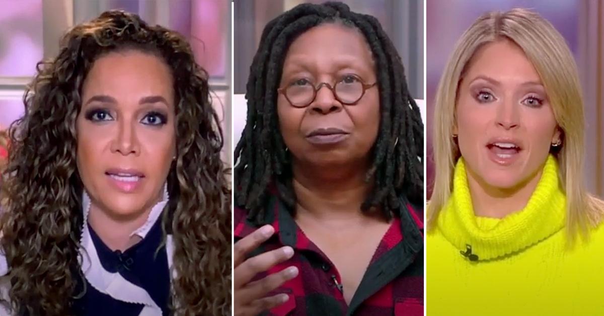 the view whoopi goldberg breaks up sunny hostin sara haines mental health feud