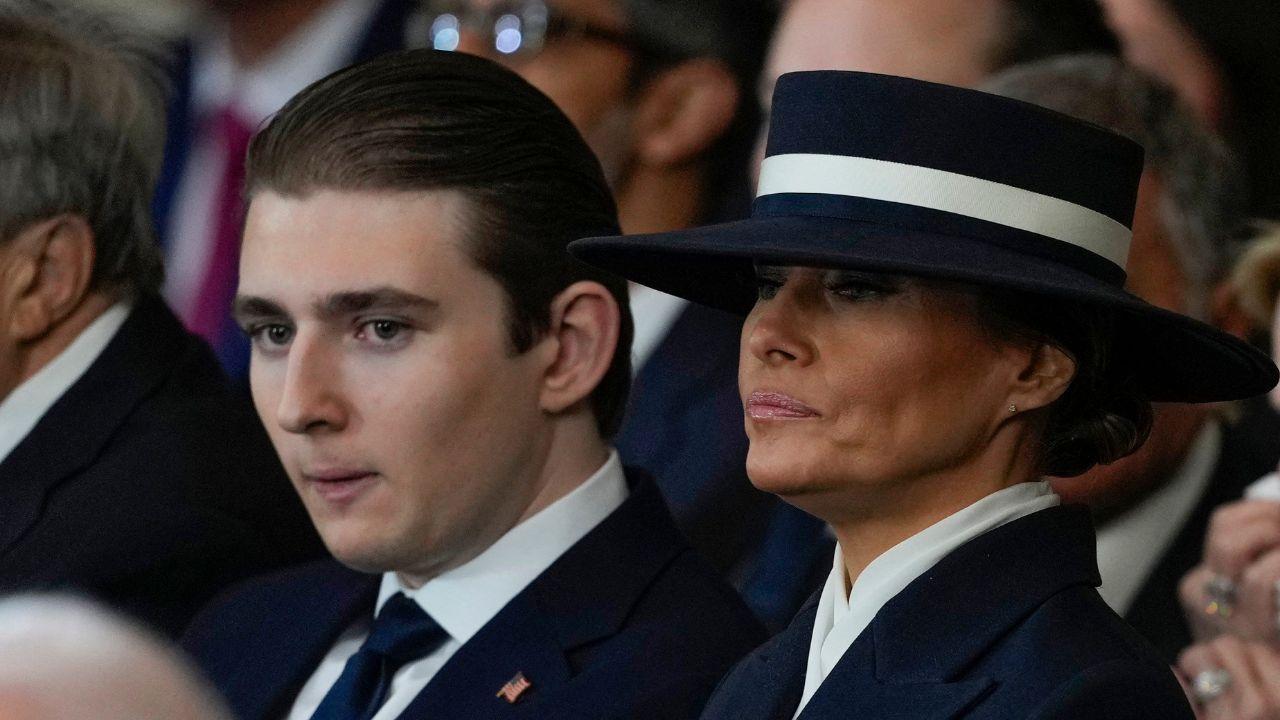 Image of Melania Trump described Barron Trump as an 'incredible young man' and emphasized the importance of parental support.