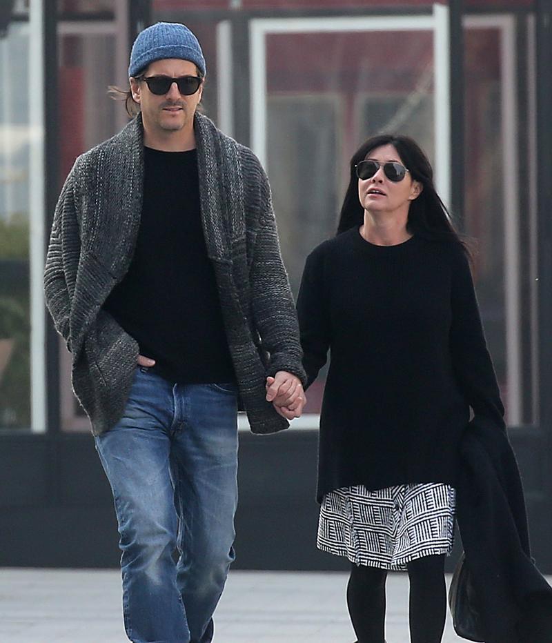 Exclusive&#8230; Shannen Doherty &amp; Kurt Iswarienko Out And About In Paris