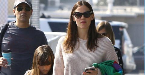 Jennifer Garner takes Seraphina to her soccer game at the park