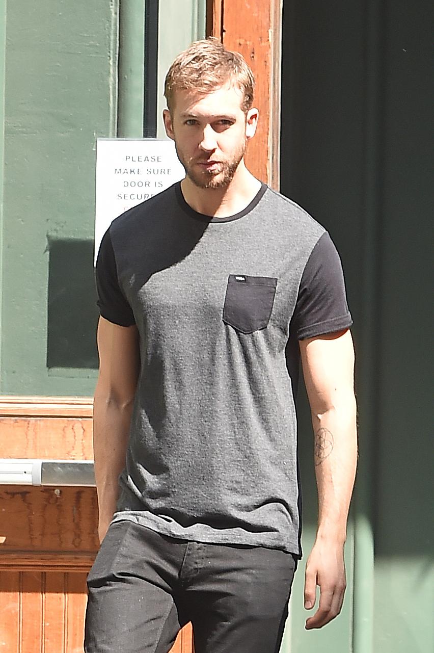 Calvin Harris seen leaving Taylor Swift&#8217;s apartment in Tribeca, NYC