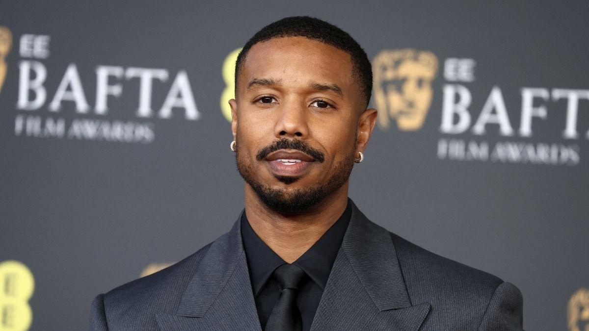 Image of Michael B. Jordan was presenting when John Davidson's BAFTAs outburst occurred.