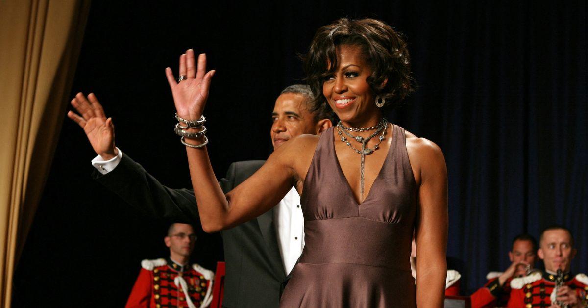 image of Michelle and Barack Obama married on October 3, 1992.