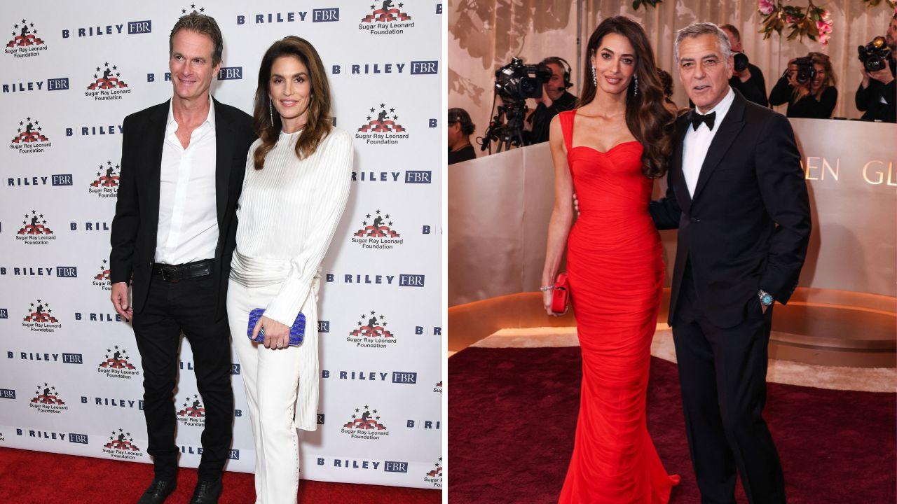 Image of George and Amal Clooney are among the close friends reportedly taking shifts with the Gerber family.