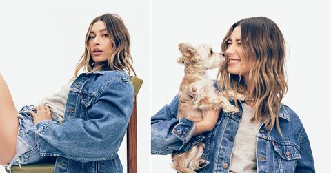 hailey bieber models for levis
