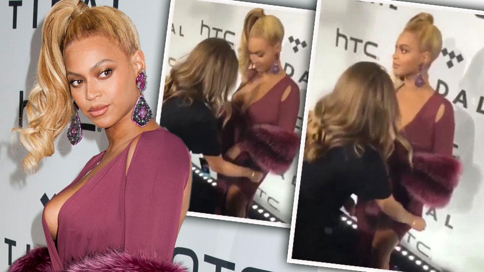 Beyonce disses assistant tidal concert red carpet